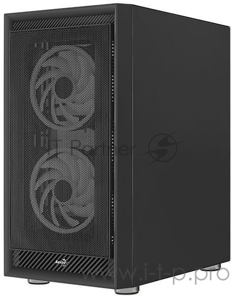 Корпус Aerocool Graphite-G-BK-v2 черный без БП ATX 3x140mm 2xUSB3.0 audio