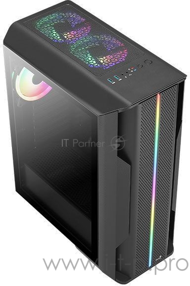 Корпус Aerocool Splinter Duo-G-BK-v1 черный без БП mATX 2x120mm 2xUSB3.0 audio