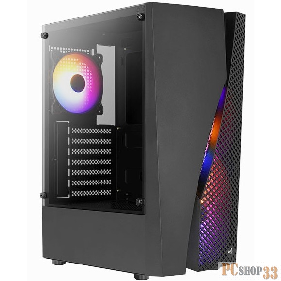 Корпус Aerocool Wave-G-BK-v2 черный без БП mATX 3x120mm 1xUSB2.0 2xUSB3.0 audio