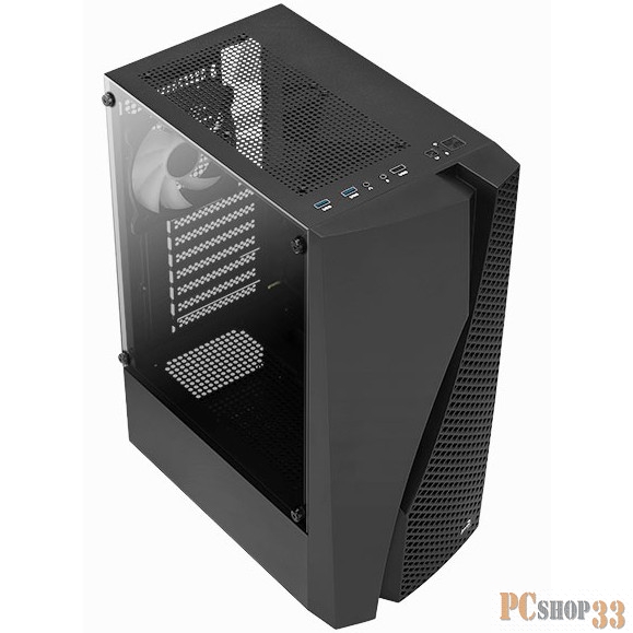 Корпус Aerocool Wave-G-BK-v2 черный без БП mATX 3x120mm 1xUSB2.0 2xUSB3.0 audio