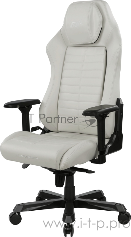 Игровое кресло белое DXRacer Master Iron (DMC/IA233S/W, кожа-PU, регулируемый угол наклона, мультиблок)