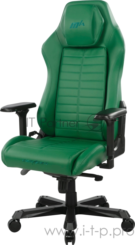 Игровое кресло зелёное DXRacer Master Iron (DMC/IA233S/E, кожа-PU, регулируемый угол наклона, мультиблок)