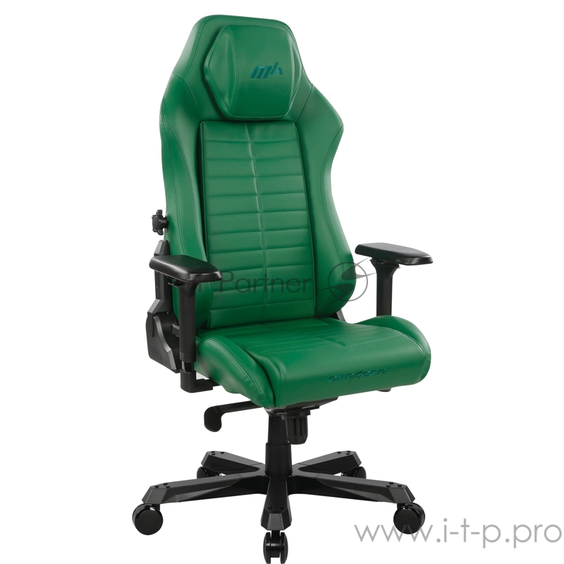 Игровое кресло зелёное DXRacer Master Iron (DMC/IA233S/E, кожа-PU, регулируемый угол наклона, мультиблок)