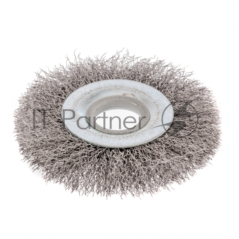 Щетка для УШМ СИБРТЕХ , 100 мм, посадка 22,2 мм, плоская, витая проволока// 746487