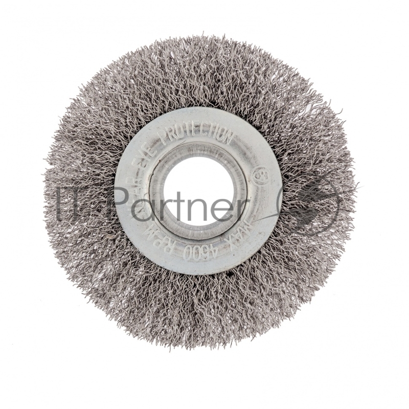 Щетка для УШМ СИБРТЕХ , 100 мм, посадка 22,2 мм, плоская, витая проволока// 746487