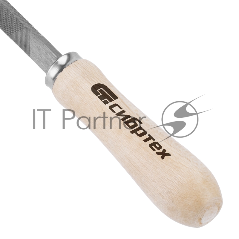 Напильник СИБРТЕХ ,200 мм,трехгранный,деревянная ручка//16026