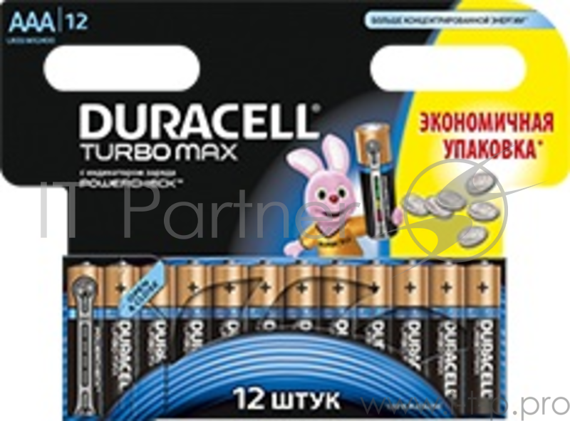 Батарея Duracell Turbo MAX LR03-12BL AAA (12шт)