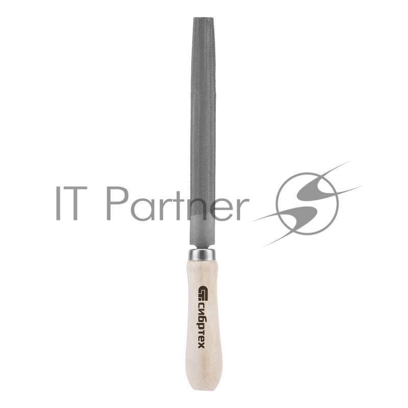 СИБРТЕХ Напильник,150 мм,полукруглый,деревянная ручка//16323