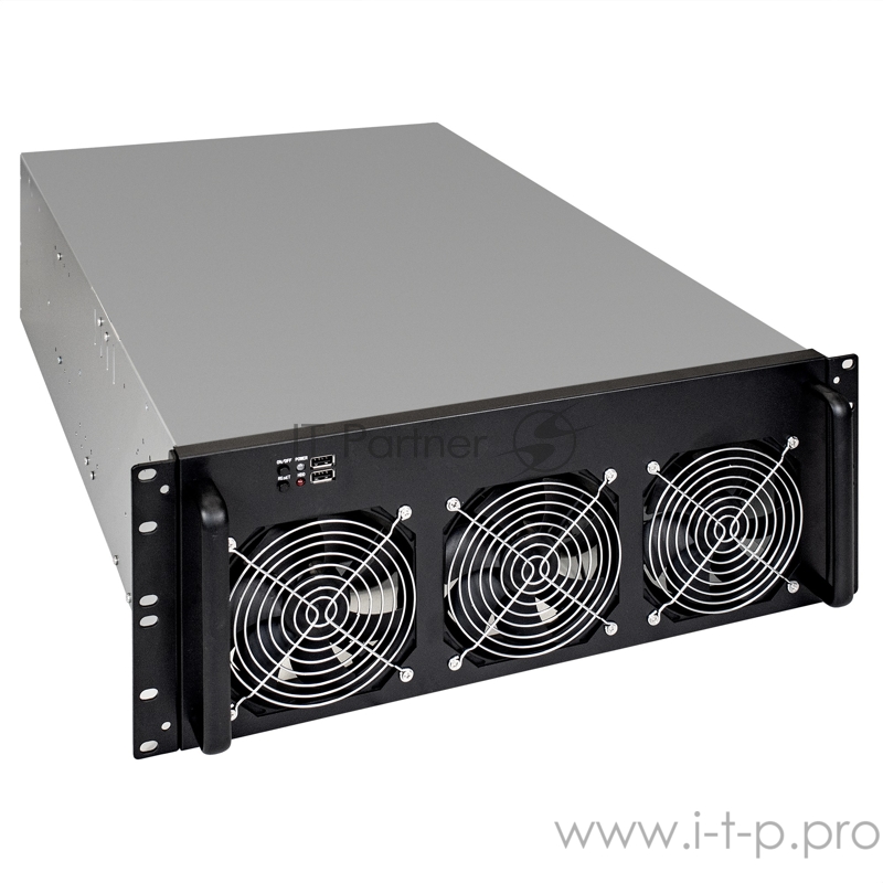 Корпус для майнинга ExeGate EX288959RUS Pro 6-650 <без БП, 2*USB, 6*fan 120мм, места под: 6 видеокарт, 1 БП>