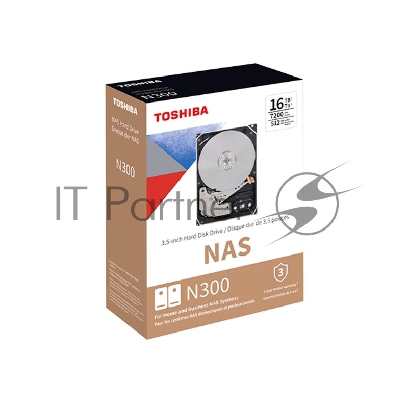 Жесткий диск Toshiba SATA-III 8Tb HDWG480EZSTA N300 (7200rpm) 256Mb 3.5 Rtl