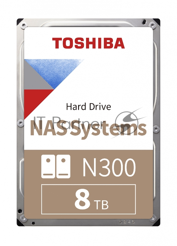 Жесткий диск Toshiba SATA-III 8Tb HDWG480UZSVA N300 (7200rpm) 256Mb 3.5 Bulk