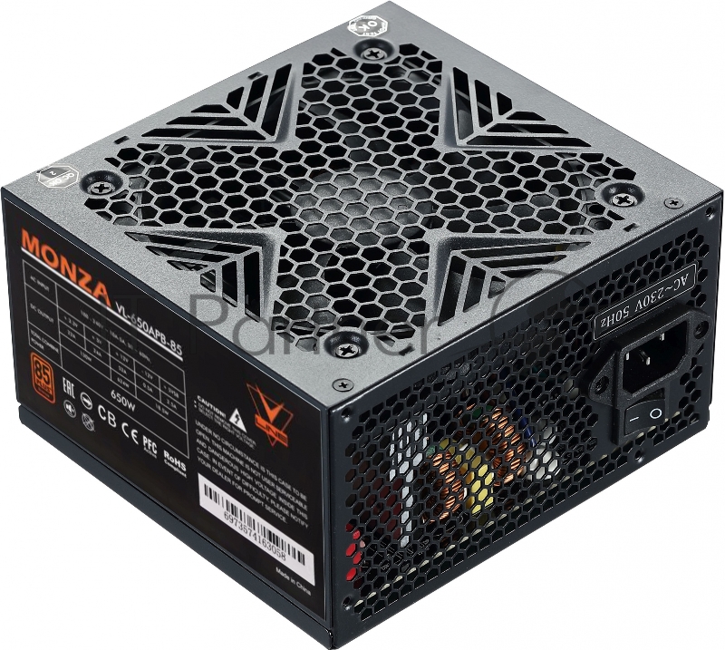 Блок питания Formula ATX 650W MONZA VL-650APB-85 80+ bronze (24+4+4pin) APFC 120mm fan 7xSATA RTL