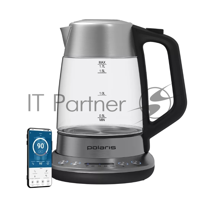 Чайник POLARIS PWK 1775CGLD WIFI IQ Home серебро