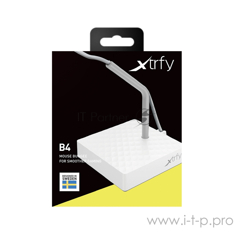 Держатель провода мыши Xtrfy B4 Mouse bungee белый (8 см х 8 см х 1,9 см, пластик)