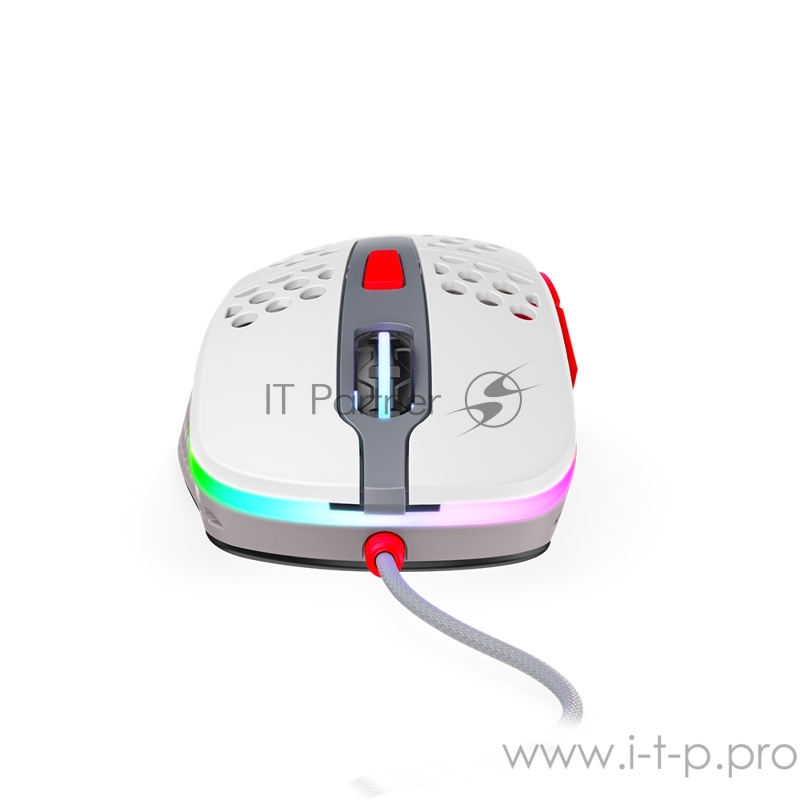 Игровая мышь Xtrfy M4 серая (5 кнопок, OMRON, Pixart 3360, 12000 dpi, RGB подсветка, USB)