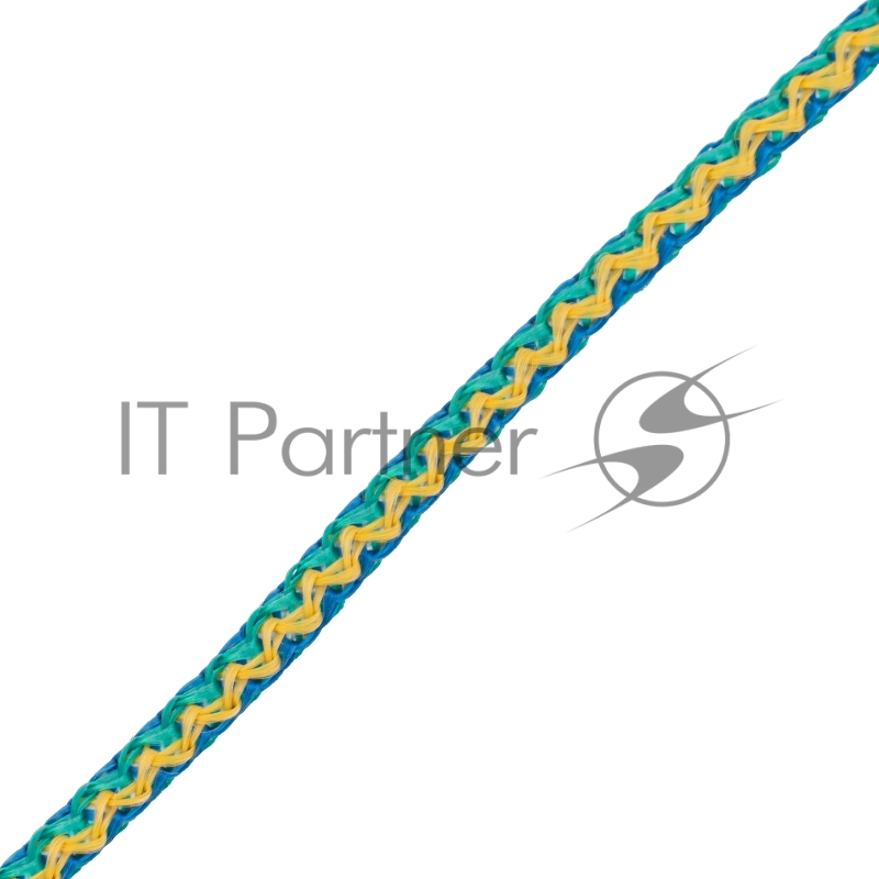 Шнур СИБРТЕХ вязаный полипр. с серд.Радуга, 6 мм, L 20 м, 90-110 кгс// СИБРТЕХ//Россия 93954