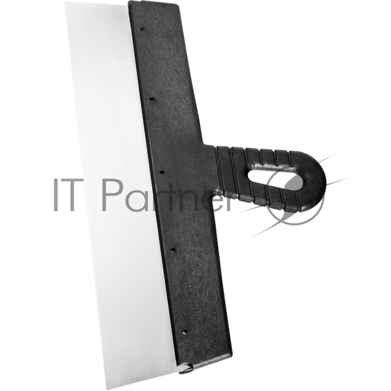 Шпатель СИБРТЕХ фасадный из нержавеющей стали,350 мм,пластмассовая ручка //85446