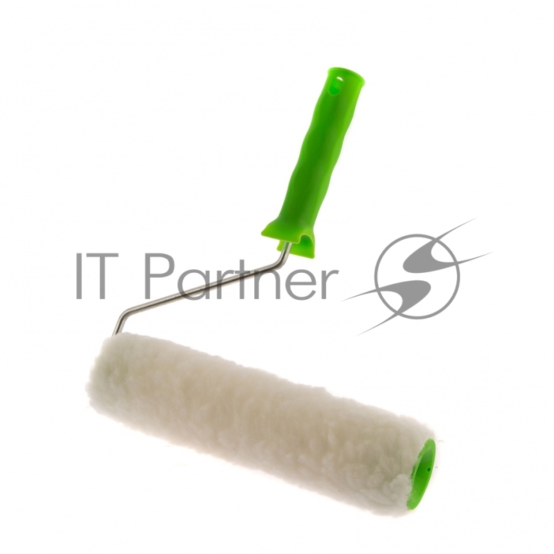 Валик СИБРТЕХ из натурального меха с ручкой,250 мм,ворс 12 мм, D - 48 мм//80124