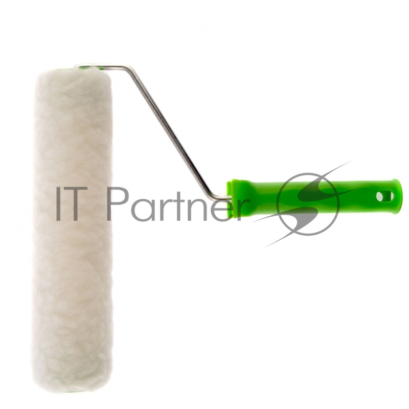 Валик СИБРТЕХ из натурального меха с ручкой,250 мм,ворс 12 мм, D - 48 мм//80124