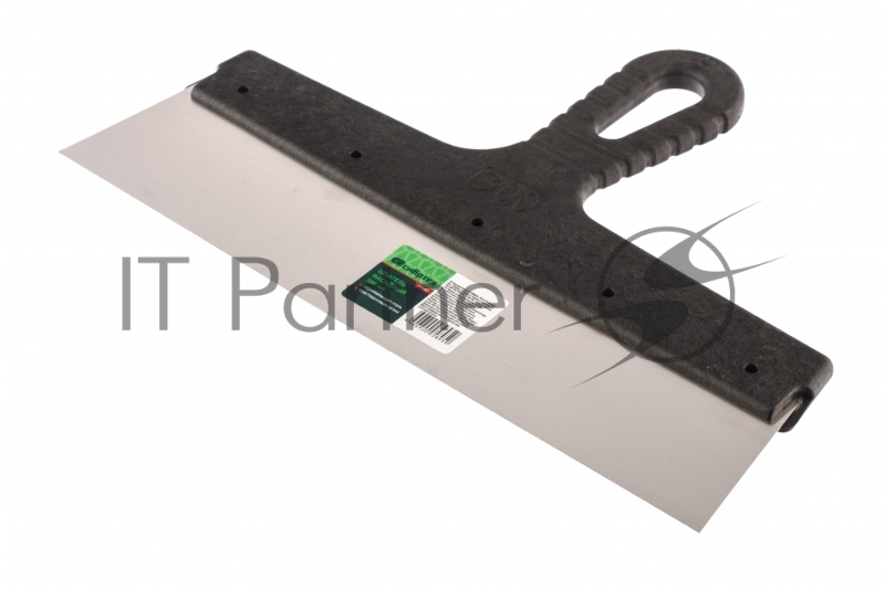 Шпатель фасадный СИБРТЕХ из нержавеющей стали,300 мм,пластмассовая ручка //85442