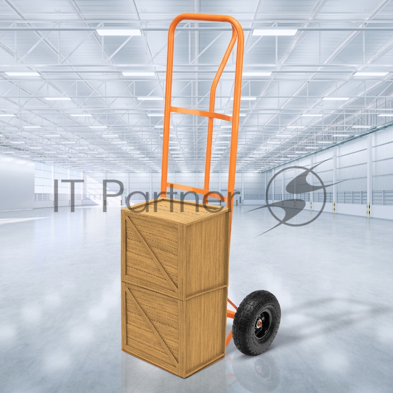 Тележка ручная СИБРТЕХ 2-х колесная НТ1805, г/п 150кг, п/н колеса d260мм, платформа 350x235 // Сибртех 68931