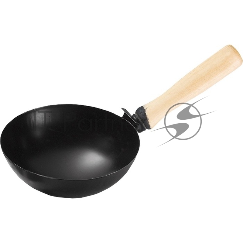 Ковш стальной СИБРТЕХ строительный, 160 мм, деревянная ручка// СИБРТЕХ 86225