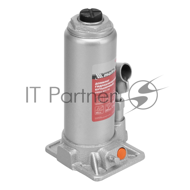 Домкрат гидравлический бутылочный MATRIX, 6 т, h подъема 216–413 мм 50777