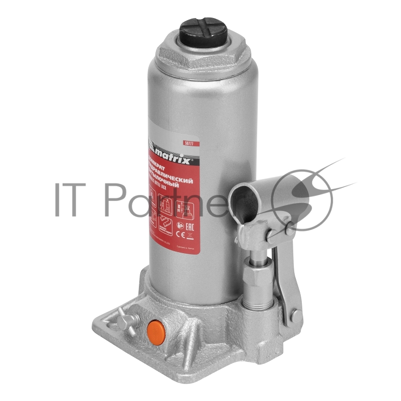 Домкрат гидравлический бутылочный MATRIX, 6 т, h подъема 216–413 мм 50777
