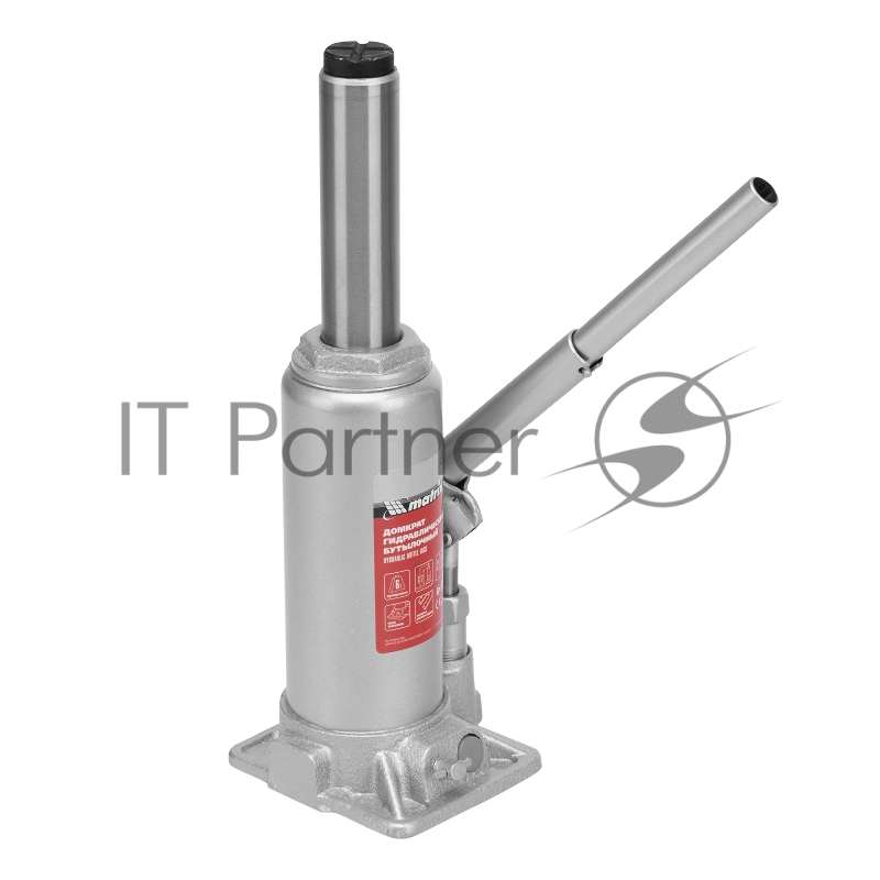 Домкрат гидравлический бутылочный MATRIX, 6 т, h подъема 216–413 мм 50777