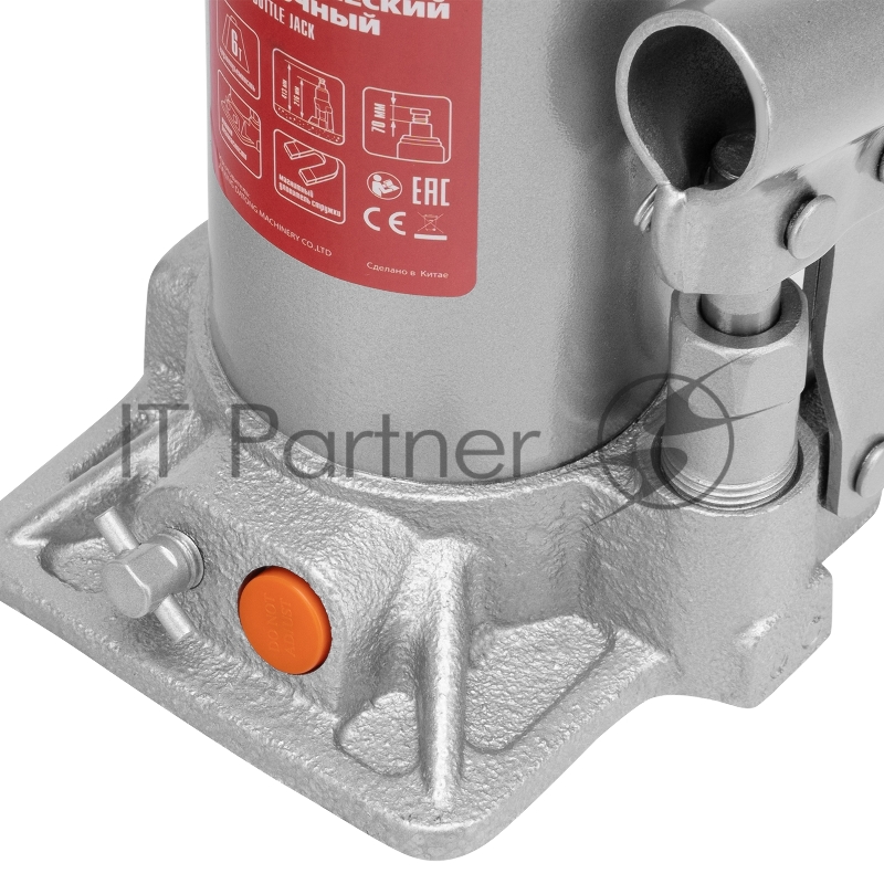 Домкрат гидравлический бутылочный MATRIX, 6 т, h подъема 216–413 мм 50777