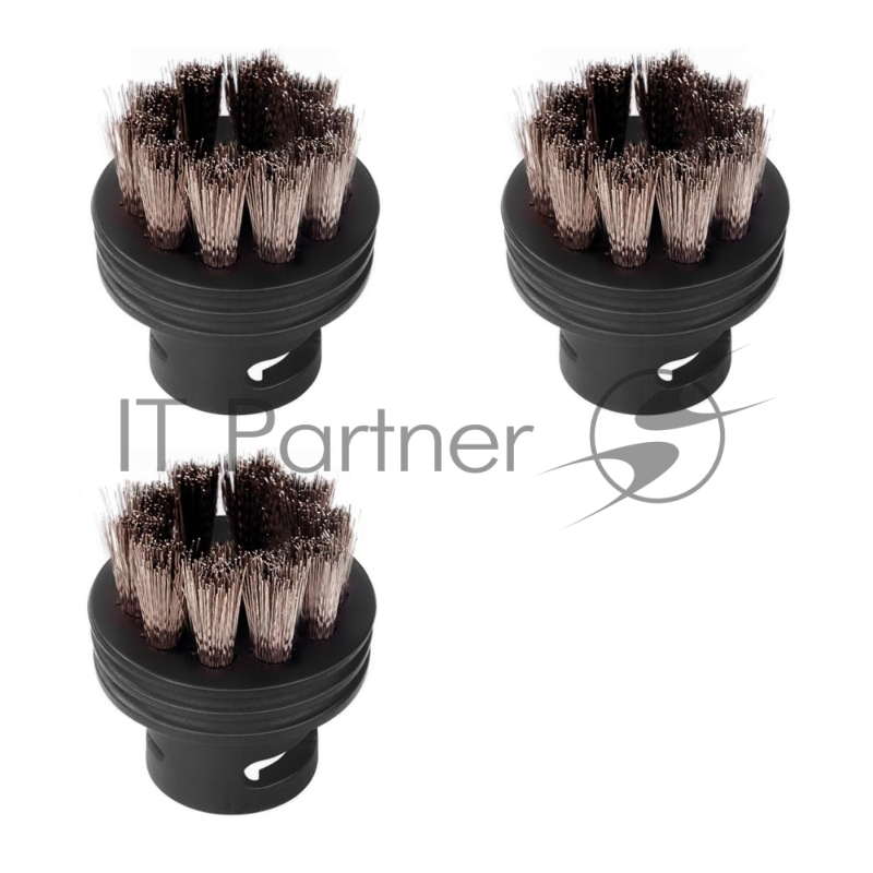 Набор аксессуаров для пароочистителя BORT Round brush SET (3pcs) SS, 93411553, 3 пред., серия BDR