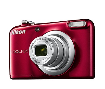 Фотоаппарат Nikon CoolPix A10 красный 16.1Mpix Zoom5x 2.7 720p 17Mb SDXC CCD 1x2.3 IS el 10minF/AA