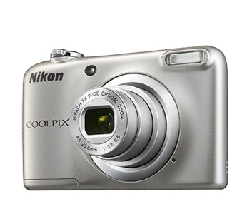 Фотоаппарат Nikon CoolPix A10 серебристый 16.1Mpix Zoom5x 2.7 720p 17Mb SDXC CCD 1x2.3 IS el 10minF