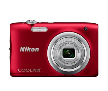 Фотоаппарат Nikon CoolPix A100 красный 20.1Mpix Zoom5x 2.7 720p 25Mb SDXC CCD 1x2.3 IS el 10minF/EN