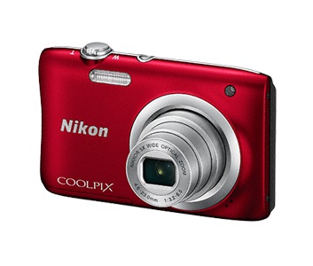 Фотоаппарат Nikon CoolPix A100 красный 20.1Mpix Zoom5x 2.7 720p 25Mb SDXC CCD 1x2.3 IS el 10minF/EN