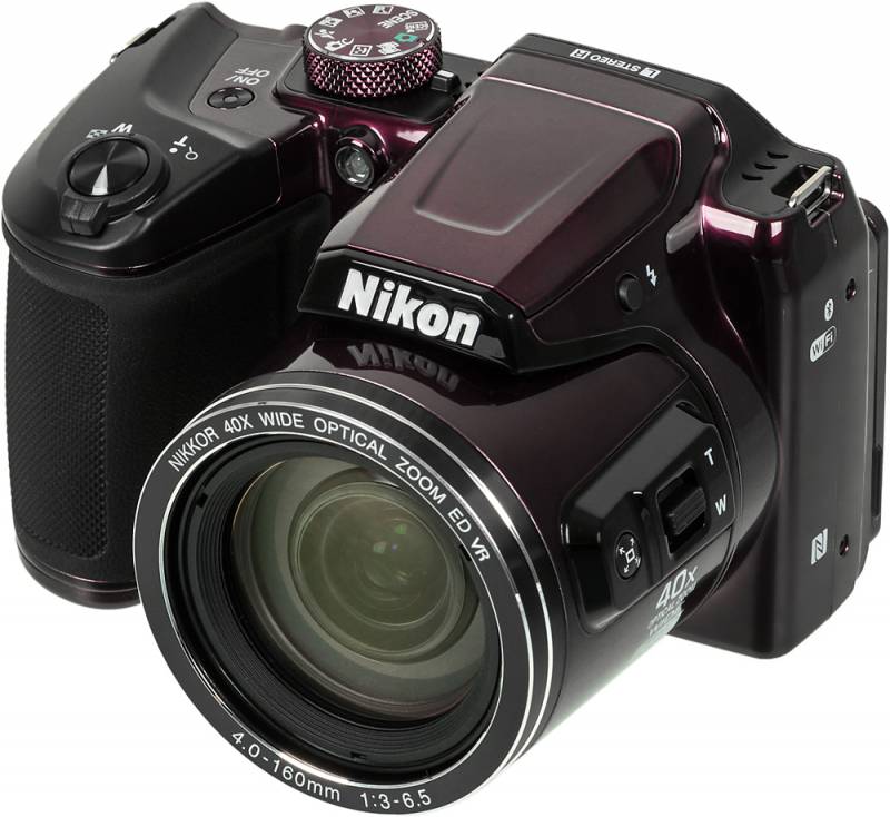 Фотоаппарат Nikon CoolPix B500 фиолетовый 16Mpix Zoom40x 3 1080p SDXC/SD/SDHC CMOS 1x2.3 1minF turL