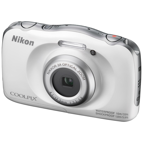 Фотоаппарат Nikon CoolPix W100 белый 13.2Mpix Zoom3x 2.7 1080p 22Mb SDXC/SD/SDHC CMOS 1x3.1 5minF H