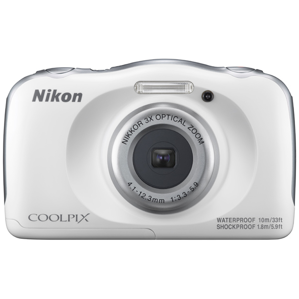 Фотоаппарат Nikon CoolPix W100 белый 13.2Mpix Zoom3x 2.7 1080p 22Mb SDXC/SD/SDHC CMOS 1x3.1 5minF H