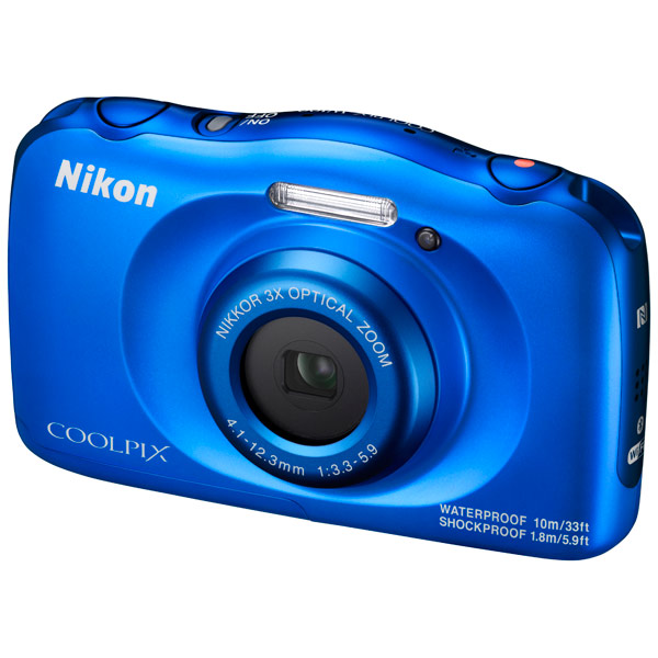 Фотоаппарат Nikon CoolPix W100 синий 13.2Mpix Zoom3x 2.7 1080p 22Mb SDXC/SD/SDHC CMOS 1x3.1 5minF H