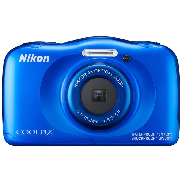 Фотоаппарат Nikon CoolPix W100 синий 13.2Mpix Zoom3x 2.7 1080p 22Mb SDXC/SD/SDHC CMOS 1x3.1 5minF H