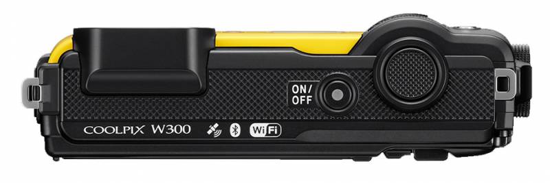 Фотоаппарат Nikon CoolPix W300 желтый 16Mpix Zoom5x 3 4K 473Mb SDXC/SD/SDHC CMOS 1x2.3 5minF HDMI/K