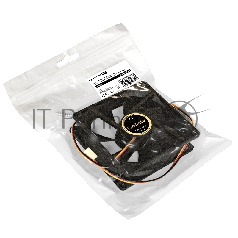 Вентилятор ExeGate EX288926RUS EX09225B3P (92x92x25 мм, 2-Ball (двойной шарикоподшипник), 3pin, 2100RPM, 27dBA)