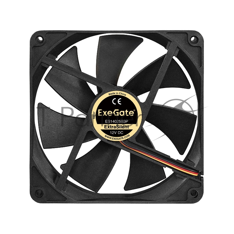 Вентилятор ExeGate EX288928RUS ExtraSilent ES14025B3P (140x140x25 мм, 2-Ball (двойной шарикоподшипник), 3pin, 1300RPM, 24dBA)