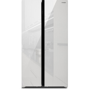 Холодильник Hyundai CS6503FV белое стекло (двухкамерный)