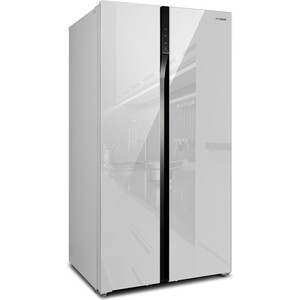 Холодильник Hyundai CS6503FV белое стекло (двухкамерный)