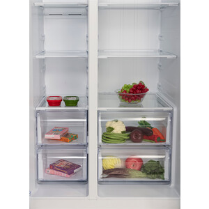 Холодильник Hyundai CS6503FV белое стекло (двухкамерный)