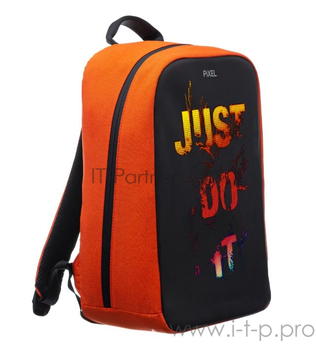 Рюкзак PIXEL MAX Orange оранжевый (LED-экран 25*25 px, 16,5 млн цветов, 20 л., полиэстер)