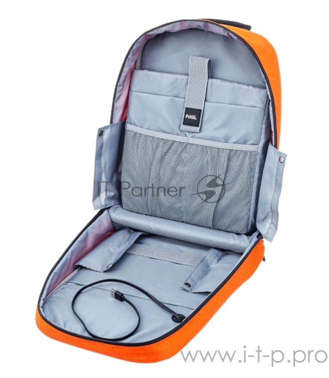 Рюкзак PIXEL MAX Orange оранжевый (LED-экран 25*25 px, 16,5 млн цветов, 20 л., полиэстер)