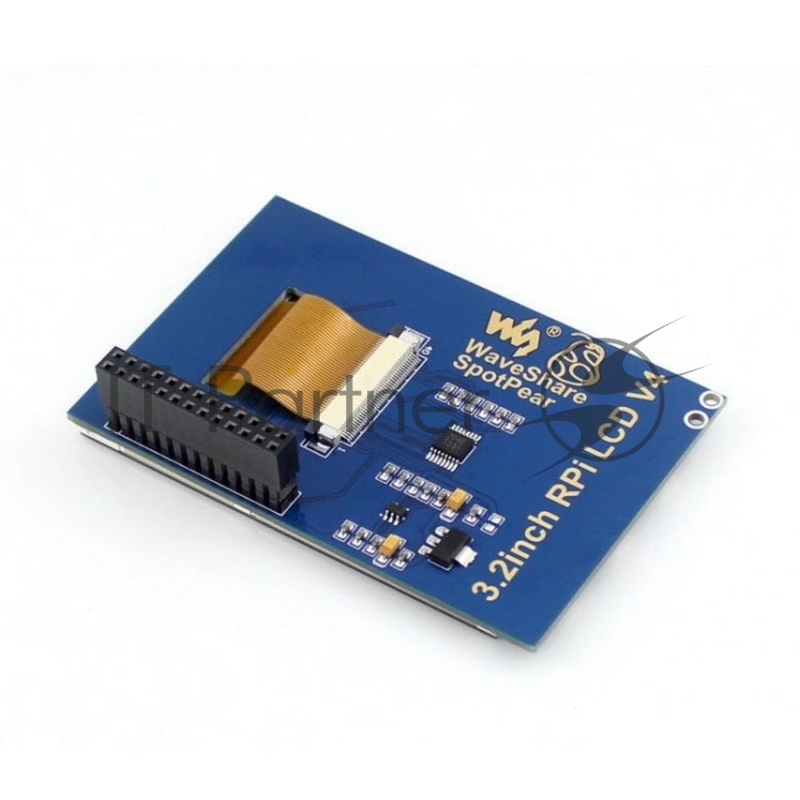 ACD17-RA104 Waveshare 3.2 резистивный сенсорный дисплей без корпуса, 320*240 IPS матрица, вход SPI, питание по USB, для Raspberry Pi 3 (WS9201)