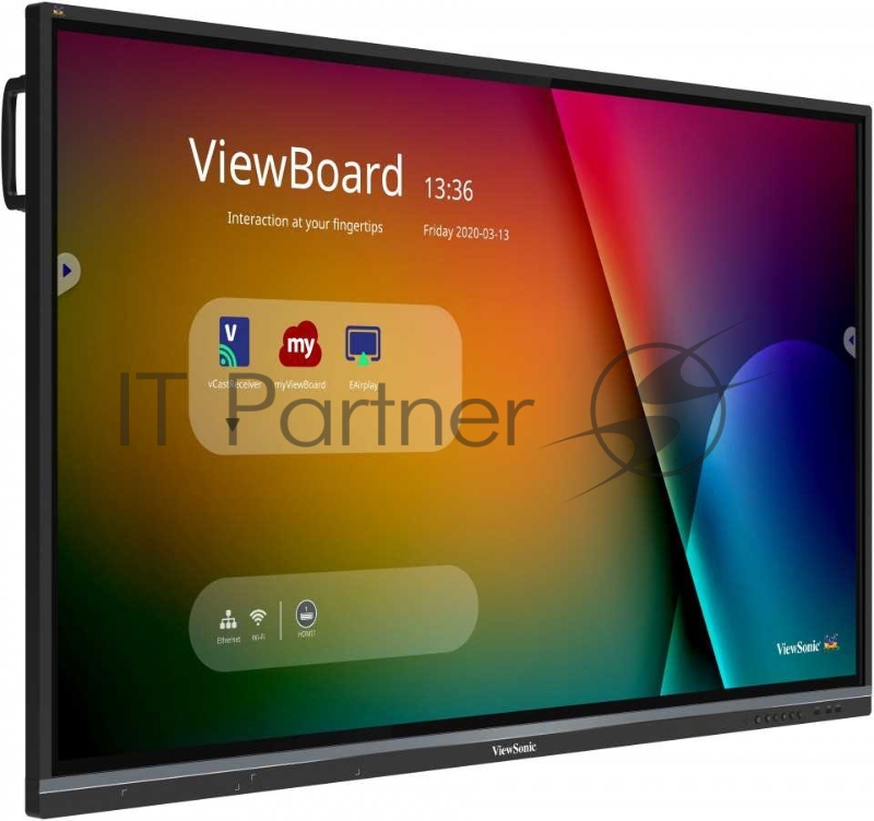 Монитор жидкокристаллический ViewSonic Интерактивный дисплей LCD 64.5 16:9 3840x2160(UHD 4K), 1,07B, 5000:1, TOUCH, 5Y